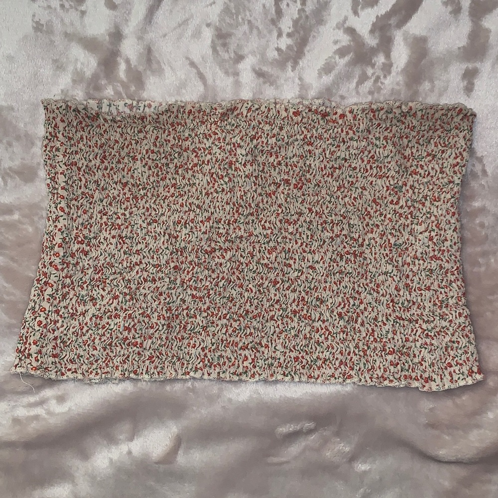 Floral tube top